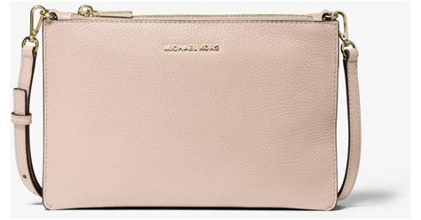 michael kors double pouch crossbody|michael kors leather crossbody.